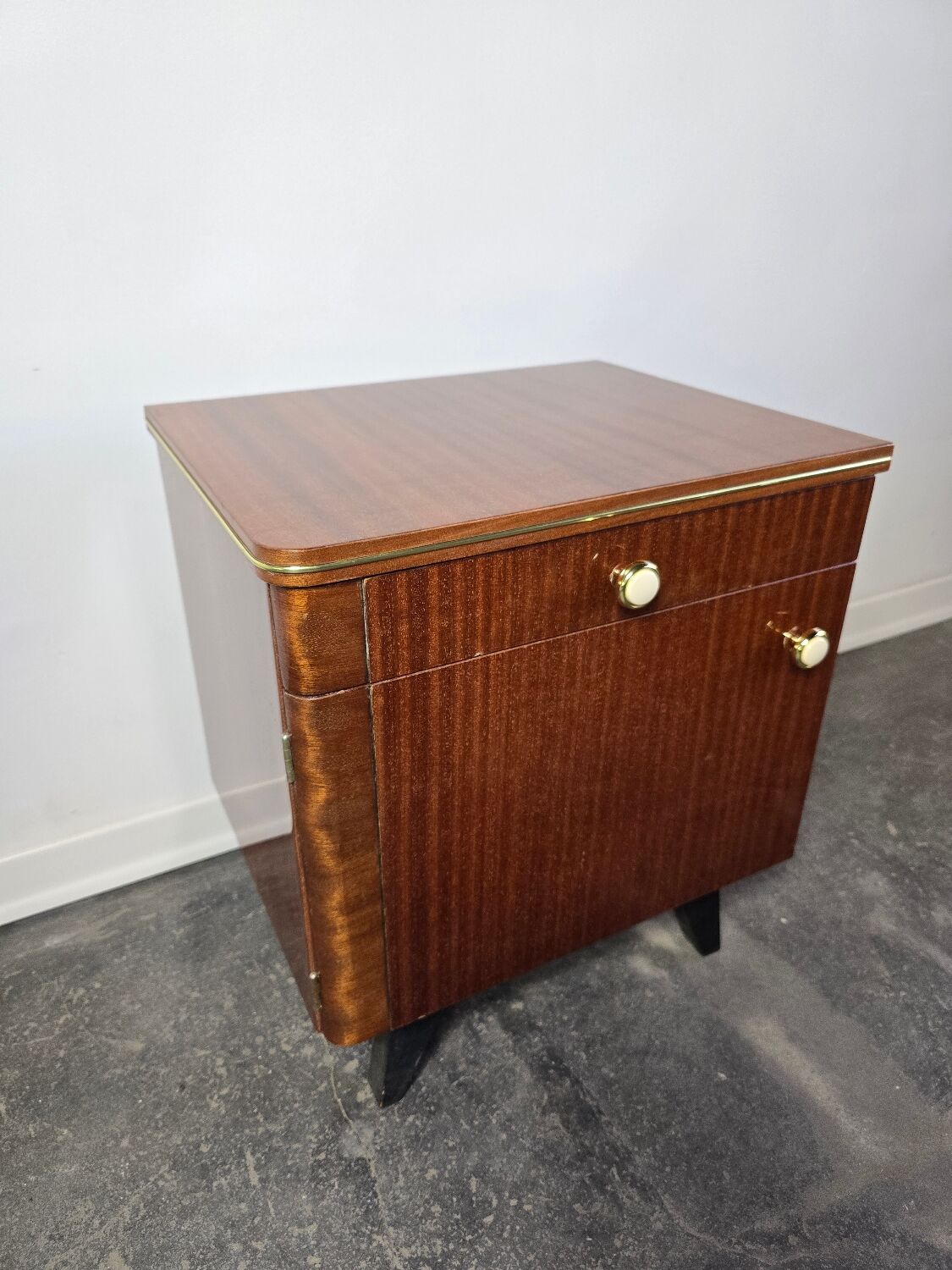 70s Mid Century Nightstand 1 of 2