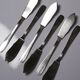 6 vintage/antique silver-plated fish knives in art deco style SFAM