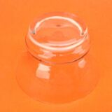 4 Champagne glasses from the 1930s with chiseled grape cluster decoration