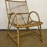 Fauteuil en bambou et rotin