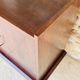 Large vintage chest of drawers with four drawers and one door in oak, circa 1960s