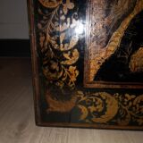 Japanese coffee table black and gold lacquer 1900