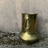 Large brass vases/cache pot/vintage copper vases