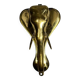 Door knocker / wall paperweight, bronze elephant sculpture
