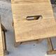 Set of 4 antique wooden farm stools