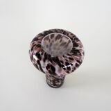 Glass leopard print vase, Italian design, 1970s, made in Italy