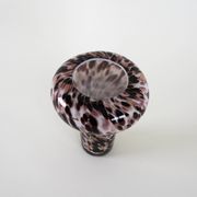 Glass leopard print vase, Italian design, 1970s, made in Italy