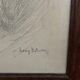 Charcoal drawing by Henry Bataille XXth couple of dancers