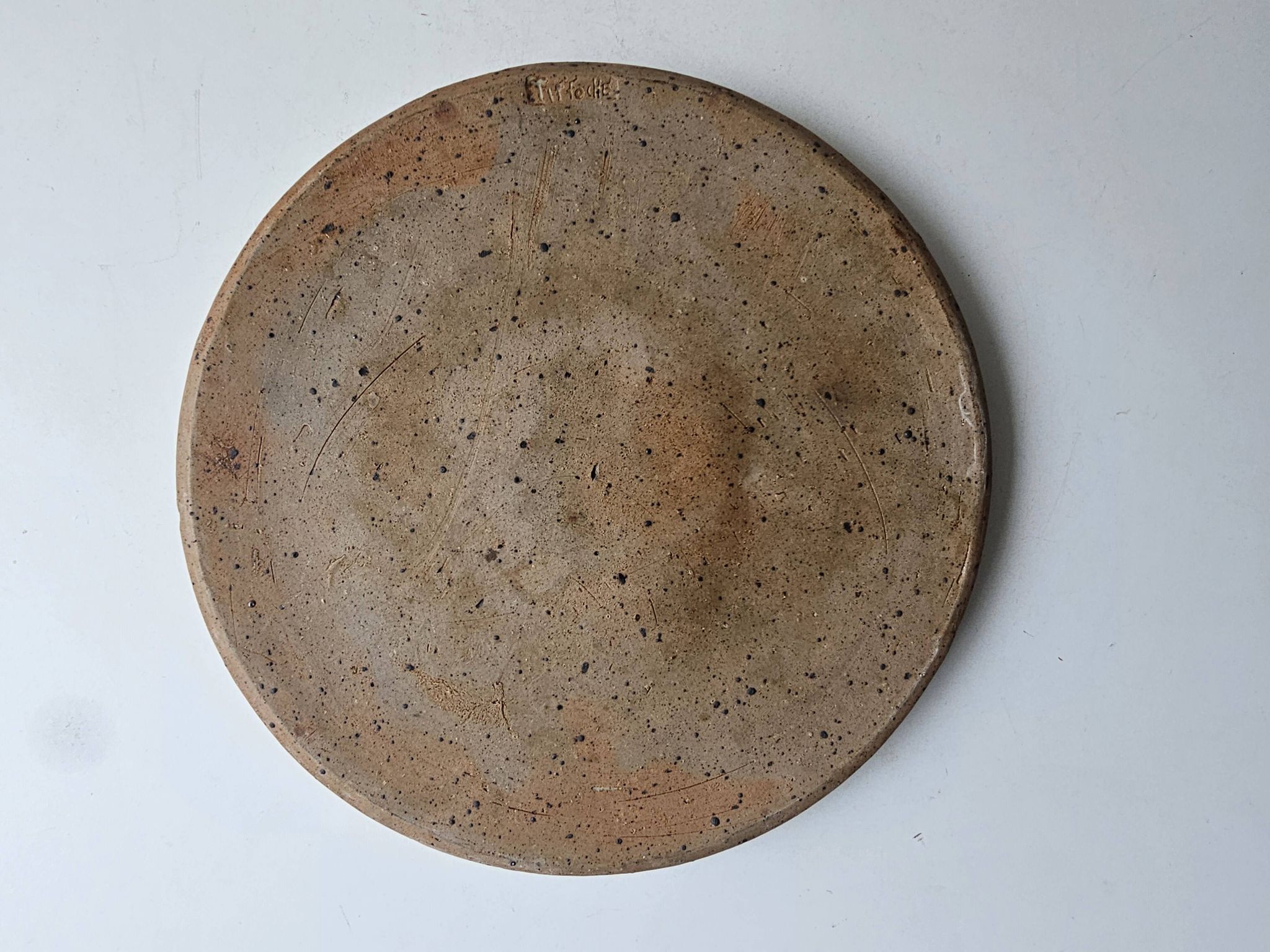 Ceramic stoneware plateau signed Gustave Tiffoche circa 1965