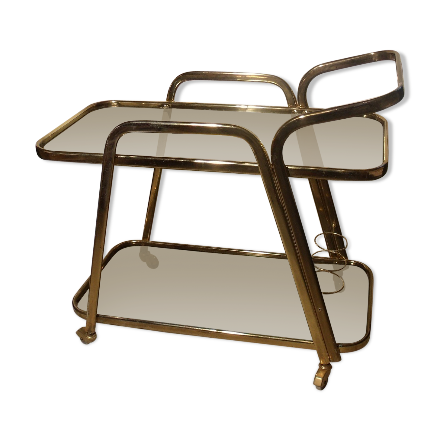 Golden serving table