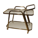 Golden serving table