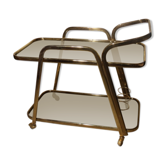 Golden serving table