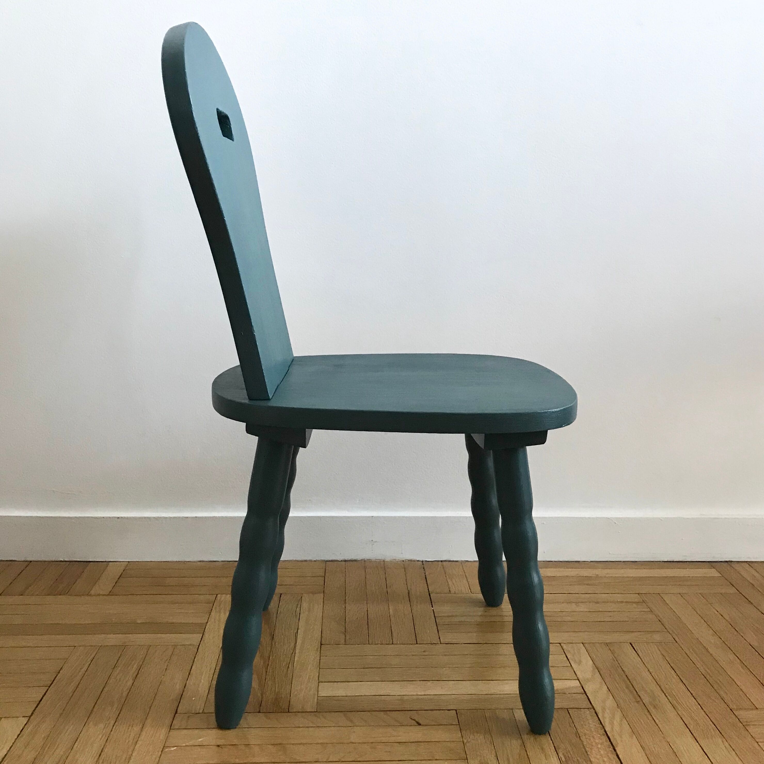 Child Chair revisited blue duck