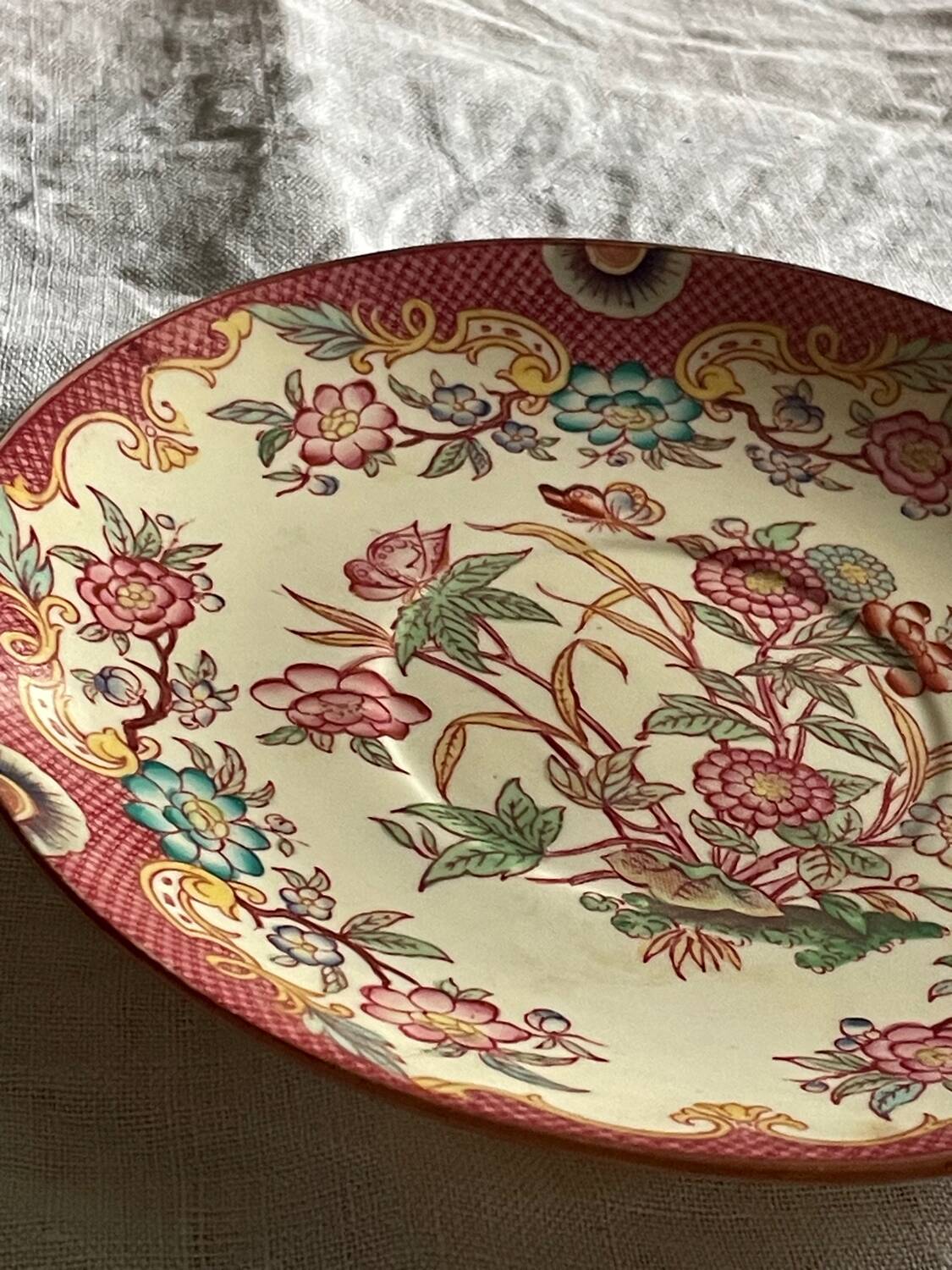 Assiette Sarreguemines 1900