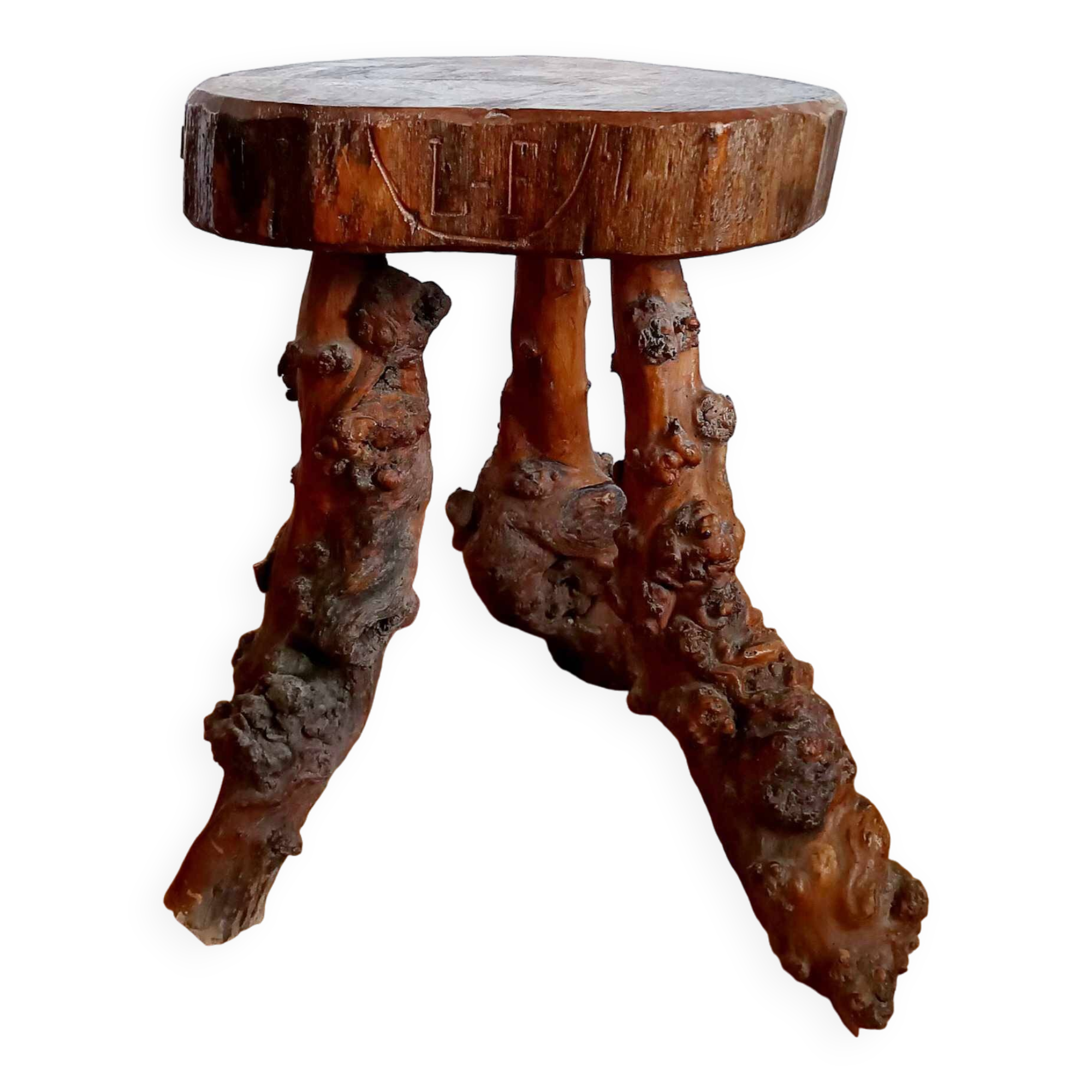 Brutalist vine stock stool