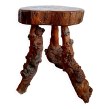 Brutalist vine stock stool