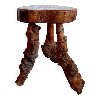 Brutalist vine stock stool