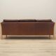 Brown leather sofa, Danish design, 1970s, production: Denmark