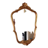 Louis XV style rocaille gilded mirror