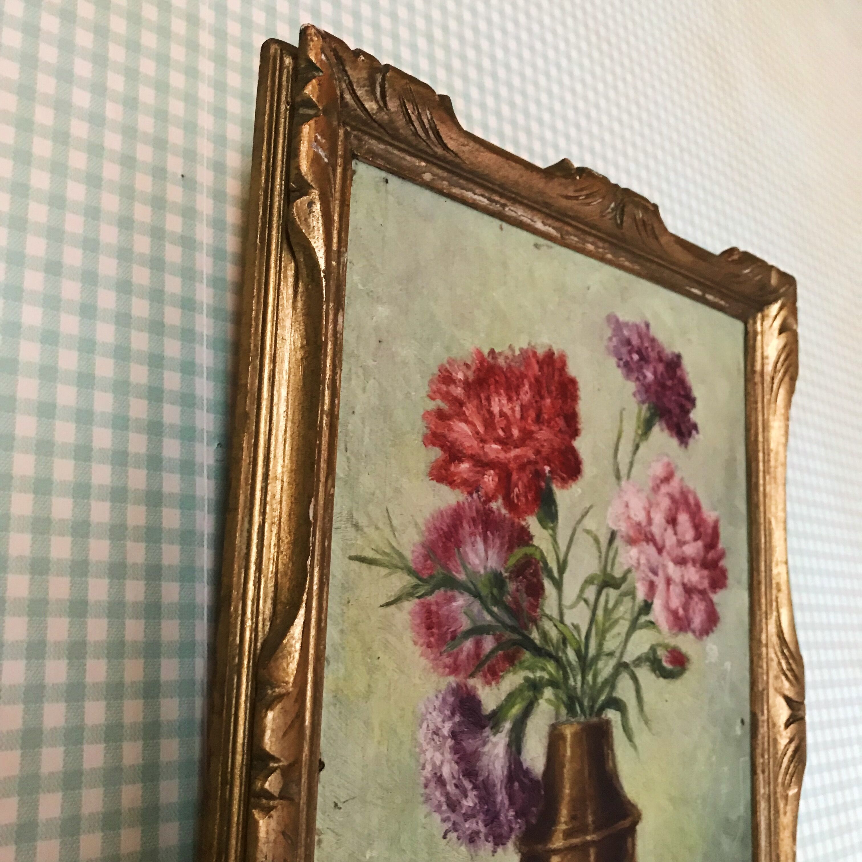 Oil painting bouquet of flowers