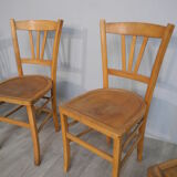 Lot of 4 vintage bistro chairs