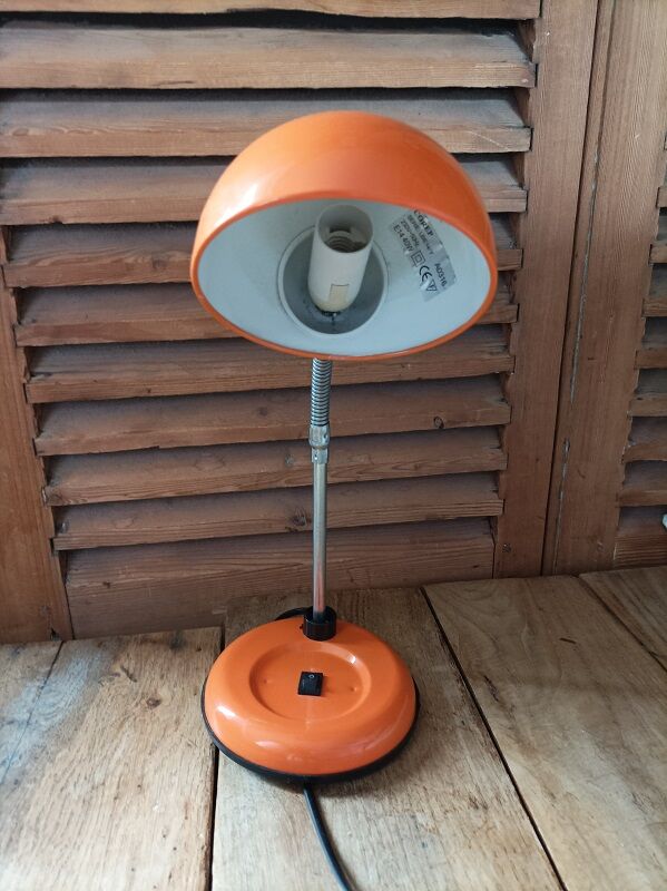 Lamp ball desk bedside Metal orange