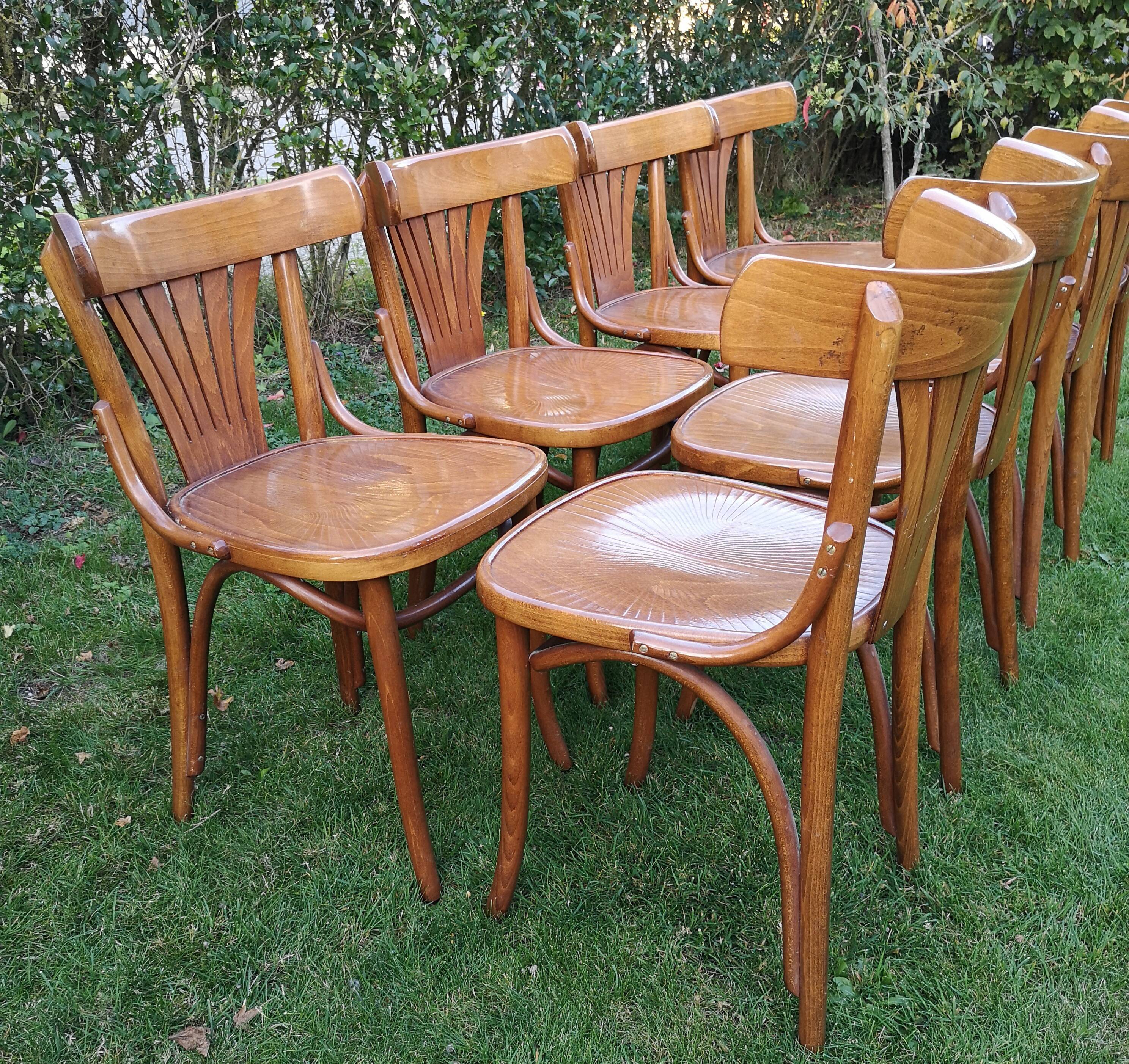 Set of 8 chairs Bistro