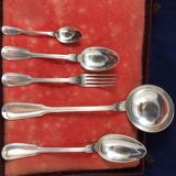 Silver metal housewife in box