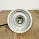 Vintage white porcelain pendant light, 1970s