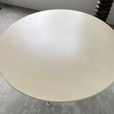 Tecno Nomos Round Table Brushed Metal