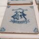 Old 18th century Delft tiles set of 8