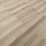 7x10 Beige & Brown Ethnic Kilim Rug 220x301Cm SK 35391