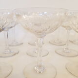 12 cups a champagne in Baccarat crystal, 1920