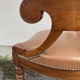 19th-century mahogany office chair