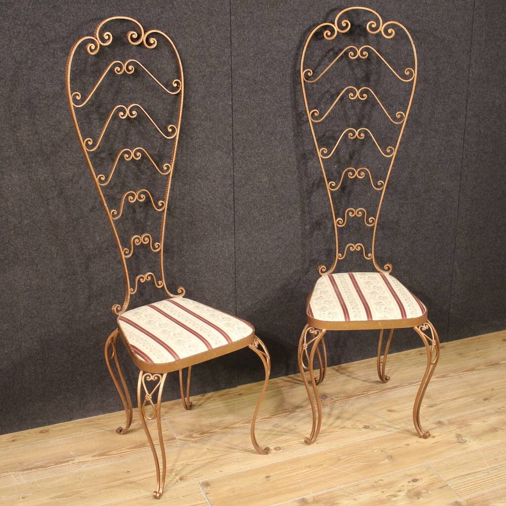 Pair of Italian chairs from the 60s Pier Luigi Colli