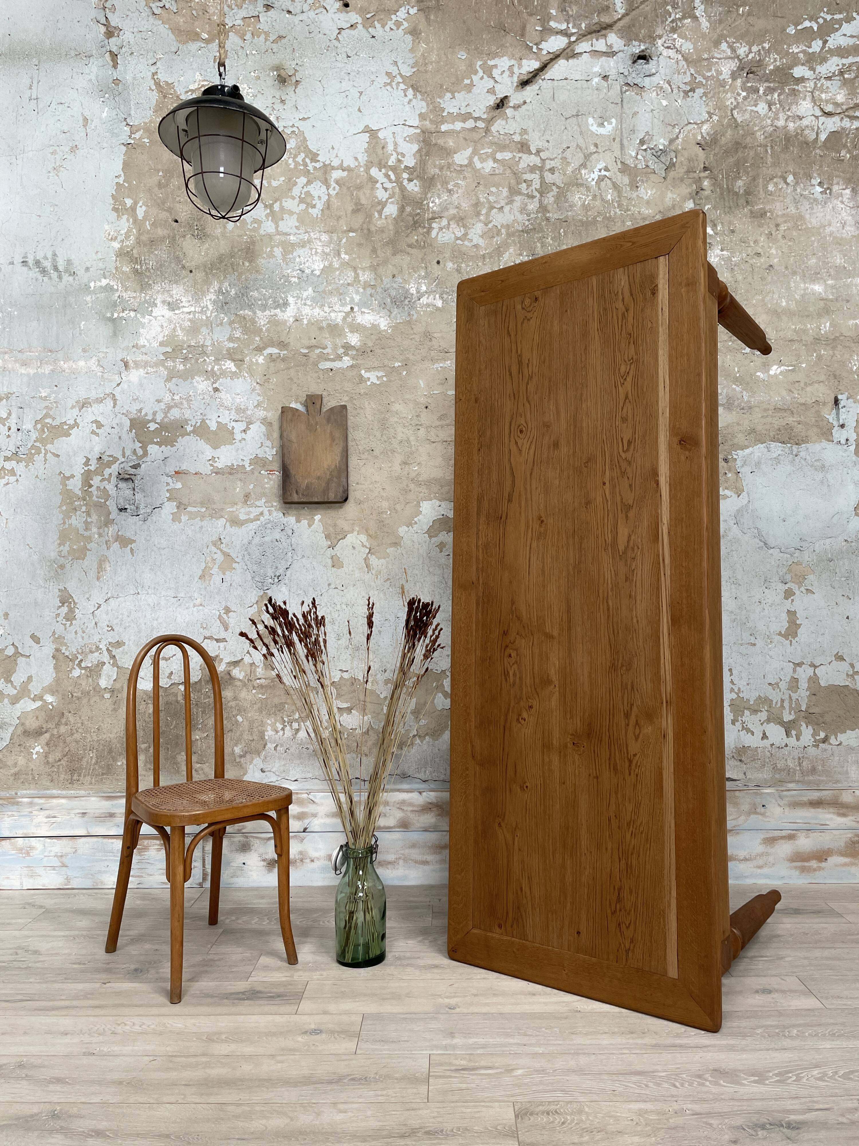 Solid wood farmhouse table