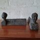 Pair of cast iron chimney covers