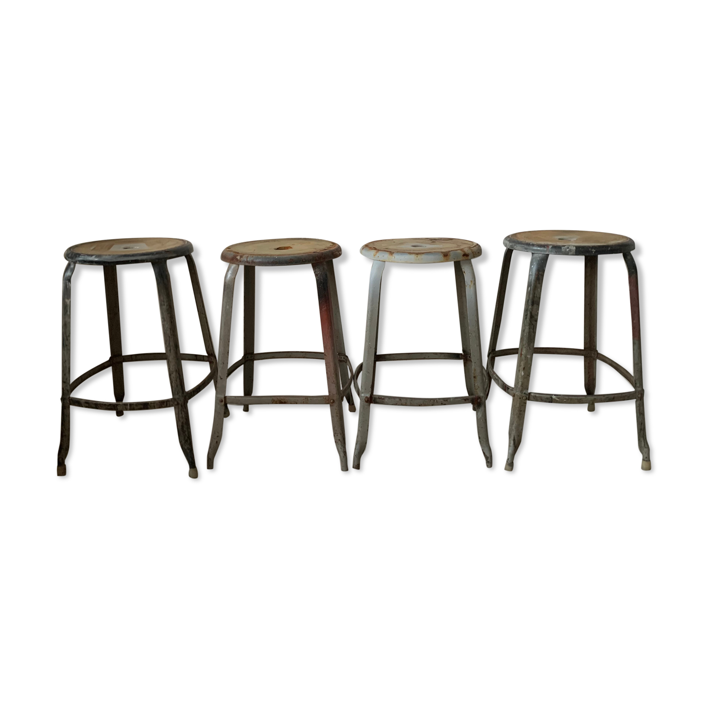 Lot 4 tabourets Nicolle anciens