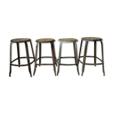 Lot 4 antique Nicolle stools