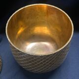 Pineapple brass ice bucket