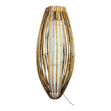 Living room lamp and rattan Italy 70s