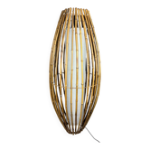 Living room lamp and rattan Italy 70s