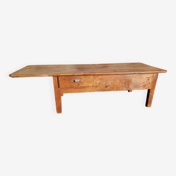 Grande table basse de ferme, table ancienne