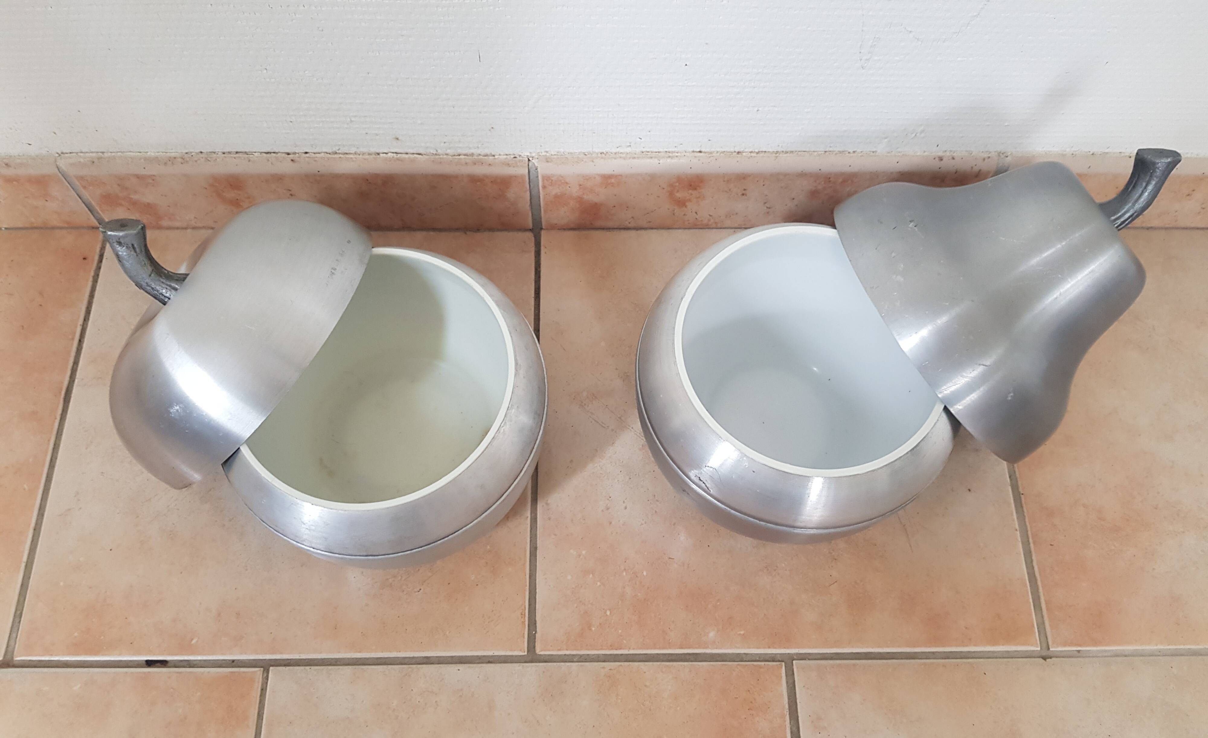 Pair of vintage ice buckets