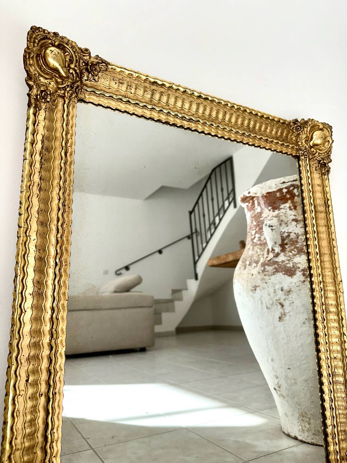 Antique mirror, 19th century restoration