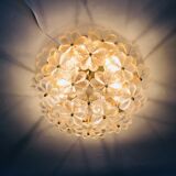 Mid-century floral ceiling light in Murano glass by Ernst Palme, Germany, 1970s