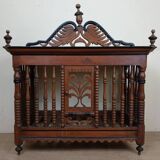 Provencal bread box in carved openwork walnut circa 1800