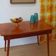 Table à manger extensible moderniste Bilea des années 1960