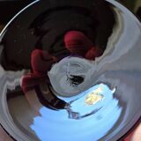 Cup, Empoli Amethyst glass. Italian art, hand-blown, 1950s.