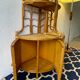 Two Vintage rattan corner notches/shelves
